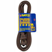 Satco 12 Ft. Extension Cord 16/2 SPT-2, Brown, 93-197