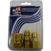 MTM Hydro 24.0547 5000 PSI 1/4" Brass Quick Coupler and Plug Pack