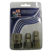 MTM Hydro 24.0550 6300 PSI 1/4" Stainless Steel Coupler and Plug Pack