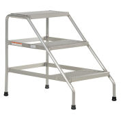 Step Stand, 3 Step, Welded, Aluminum