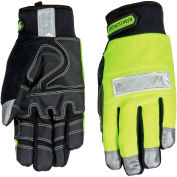 High Visibility Performance Gloves, Safety Lime, Winter, Extra Large, Lime/Black, 1 Pair