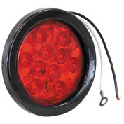 Buyers 5624110 4" Round 10 Led Red Stop-Turn Tail Light W/ Grommet & Plug