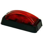 Buyers 5622103 2-1/2" Rectangular 3 Led Red Marker Light