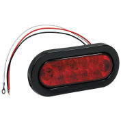 Buyers 5626510 6-1/2" Oval 10 Led Red Stop-Turn Tail Light W/ Grommet & Plug