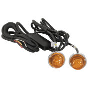 Buyers 8891216 Amber LED Hidden Strobes w/ 2 In-Line Flashers - 15' Cable