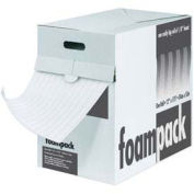 12"W x 350'L Air Foam Dispenser Packs, 1/16" Thickness, White, 1 Roll Pack