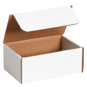 7-1/8"x4-1/2"x3" Corrugated Literature Mailer, White - Pkg Qty 50