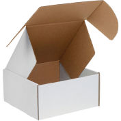 12"x12"x6" Corrugated Tab Lock Literature Mailers, White