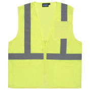 Aware Wear® ANSI Class 2 Economy Mesh Vest, Lime, Size M