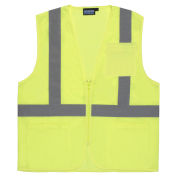 Aware Wear® ANSI Class 2 Economy Mesh Vest, Lime, Size XL