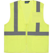 Aware Wear® ANSI Class 2 Economy Mesh Vest, Lime, Size 2XL