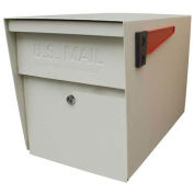 Locking Security Curbside Mailbox, White