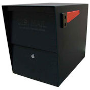 Package Master Commercial Locking Mailbox, Black
