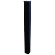 43"H In-Ground Steel Mounting Post, Black