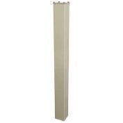 43"H In-Ground Steel Mounting Post, White