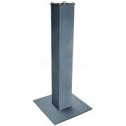 27-1/2"H Surface Mount Post and Base Plate Package Granite