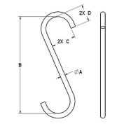 M&W 1/4" S-hook Style A