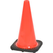 Cortina Safety 03-500-05 18" Solid Orange Cone W/ Black Base