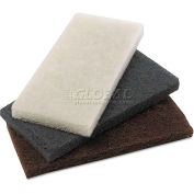 Boardwalk Light Duty Scour Pad, 4.63 x 10, White, 20/case