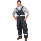 RefrigiWear Iron Tuff Enhanced Visibility High Bib Overall Regular, Navy, 2XL