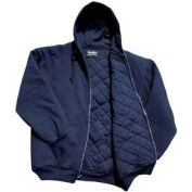 RefrigiWear Insulated Quilted Sweatshirt Regular, Navy, Small