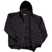 RefrigiWear Insulated Quilted Sweatshirt Regular, Black, XL