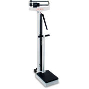 Detecto Eye Level Beam Physician Scale 400lb x 4oz W/ Height Rod, Hand Post And Wheels, 448
