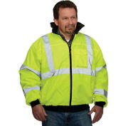 Hi-Vis Bomber Jacket, Hi-Vis Yellow, XL