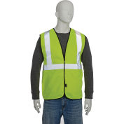 OccuNomix Class 2 Solid Vest, Hi-Vis Yellow S/M