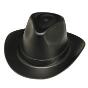 Vulcan Cowboy Hard Hat with Ratchet Suspension, Polyethylene, One Size, Black