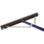 36" Sharp tooth Lute Rake With  8' Snap Handle
