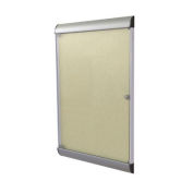 Ghent® Silhouette Upscale Wall-Mounted Enclosed Bulletin Board, Caramel, 27-3/4"W x 42-1/8"H