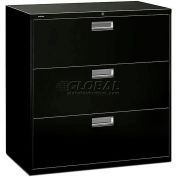 HON Brigade 3 Drawer Lateral File, 42"W, Black, HON693LP