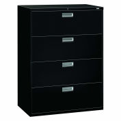 HON Brigade 4 Drawer Lateral File, 42"W, Black, HON694LP