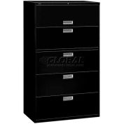 HON Brigade 5 Drawer Lateral File, 42"W, Black, HON695LP