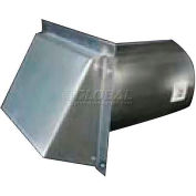 Speedi-Products Galvanized Wall Caps With Spring Damper SM-RWVD 10 10"