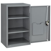 Assembled Wall Storage Cabinet, 19-7/8x14-1/4x32-3/4, Gray