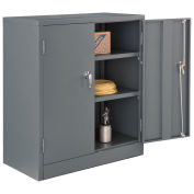 Unassembled Counter Height Cabinet, 36x18x42, Gray