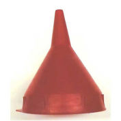 Funnel King 32091 Red Safety Polyethylene 1 Pint Funnel w/ 50 Micron Filter Screen
