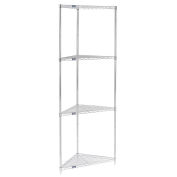Nexel 796557 Nexel Corner Wire Shelving 24"W x 18"D x 86"H