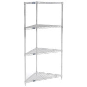 Nexel 796621 Nexel Corner Wire Shelving 32"W x 24"D x 74"H