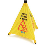 Pop-Up Caution Cone 20" - Yellow - Pkg Qty 12