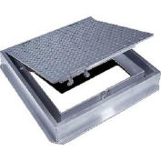 Acudor Aluminum Floor Door-Channel Frame With Drain, 24x24