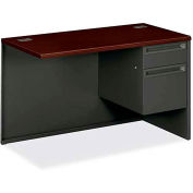 HON Right Return for 38000 Series, 48"W x 24"D x 29-1/2"H, Mahogany