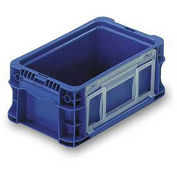 ORBIS Stakpak Modular Straight Wall Container, 12"L x 7-13/32"W x 5"H, Blue