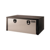 Steel Underbody Truck Box w/SS Door, 24" x 24" x 48", Black