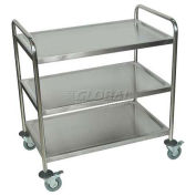 Luxor ST-3. LUXOR Stainless Steel Transport Cart, 37"H