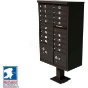 Vital CBU, 16 Mailboxes, 2 Parcel Lockers, Dark Bronze