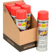 Rust-Oleum 2364838  2300 System Inverted Striping Paint Aerosol, Red - Pkg Qty 6