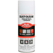 Rust-Oleum Industrial 1600 System General Purpose Enamel Aerosol, Flat White 12 oz. Can - Pkg Qty 6